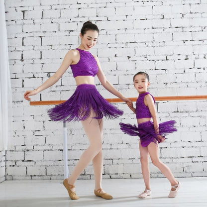 2 Pc Girls Latin Dance Competition Costumes