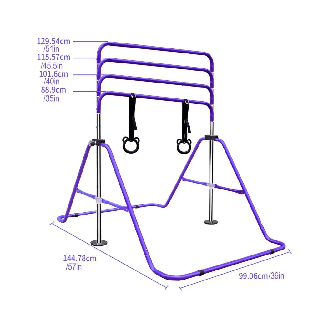 Kids Training Bar Adjustable Height Easy Storage