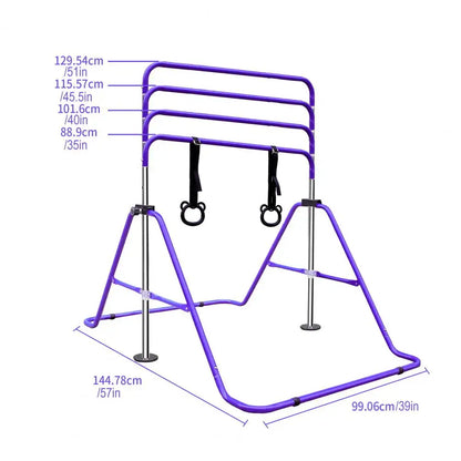 Kids Training Bar Adjustable Height Easy Storage
