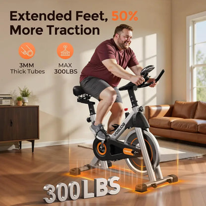 Magnetic Indoor Cycling Bike with 300 lb Weight Capacity