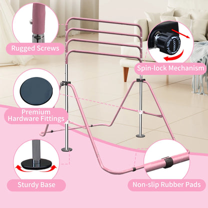 Expandable Gymnastics Bar for Kids - Height Adjustable