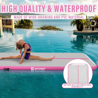Inflatable Mat Tumble Track in 10ft 13ft 16ft 20ft 23ft with Builtin Air Pump