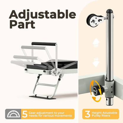 Pro 75" Foldable Pilates Machine Equipment Up to 400LBS