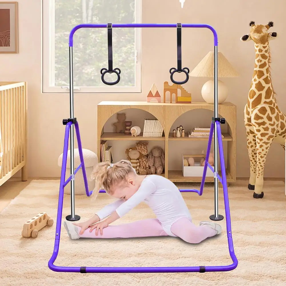 Kids Training Bar Adjustable Height Easy Storage
