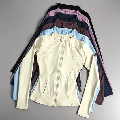 Long sleeved versatile yoga jackets