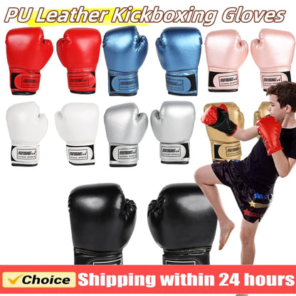 2PCS Kids Boxing Gloves Punch Training Sparring