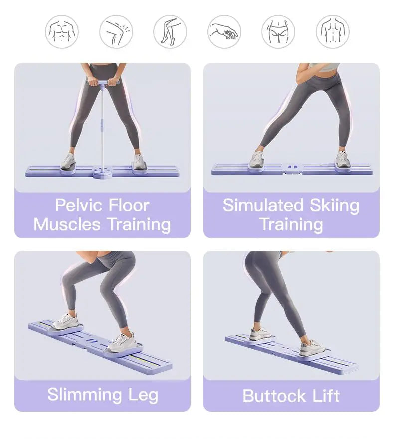Foldable 3-in-1 Ski Trainer Leg, Pelvic & Hip Strengthener