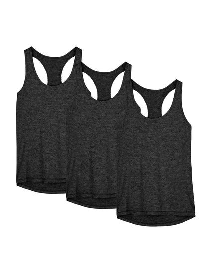 3 Pcs Women Sport tank Tops Loose Quick Dry