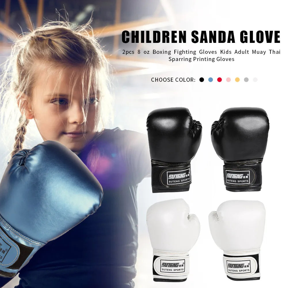 2PCS Kids Boxing Gloves Punch Training Sparring