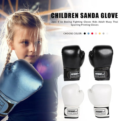 2PCS Kids Boxing Gloves Punch Training Sparring