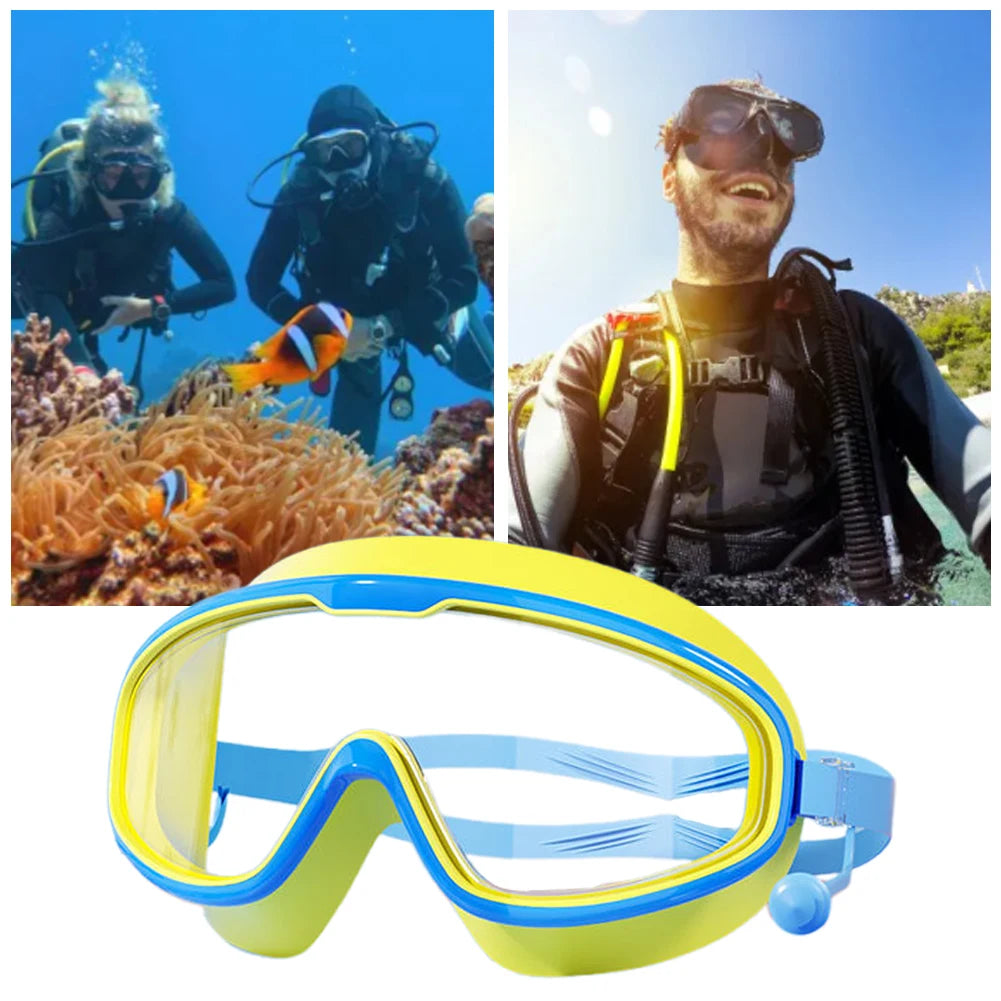 Kids Swim Goggles HD with Earplugs UV Protection