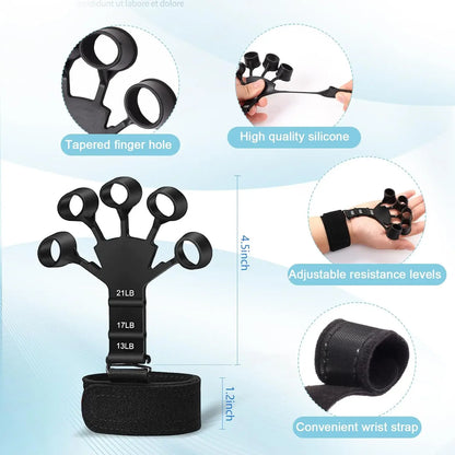 Hand Grip Strengthener Exercise Kit with 5 Pieces