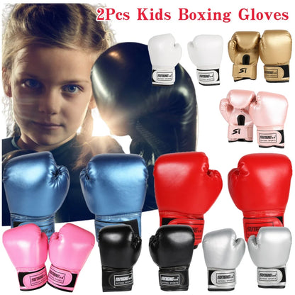 2PCS Kids Boxing Gloves Punch Training Sparring