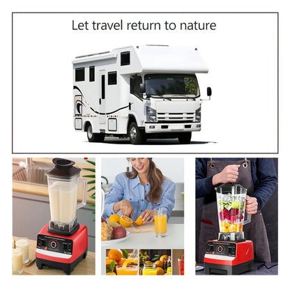 110V Red Food Processor, Ice Crusher, Multifunctional Appliance