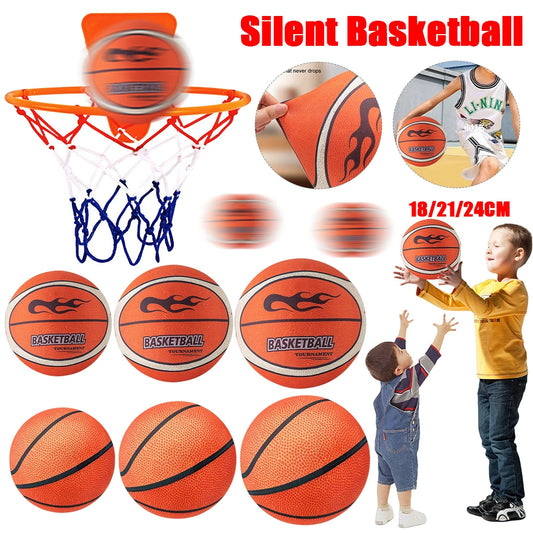 Indoor Silent Basketball & Ball Hoop High-Resilience