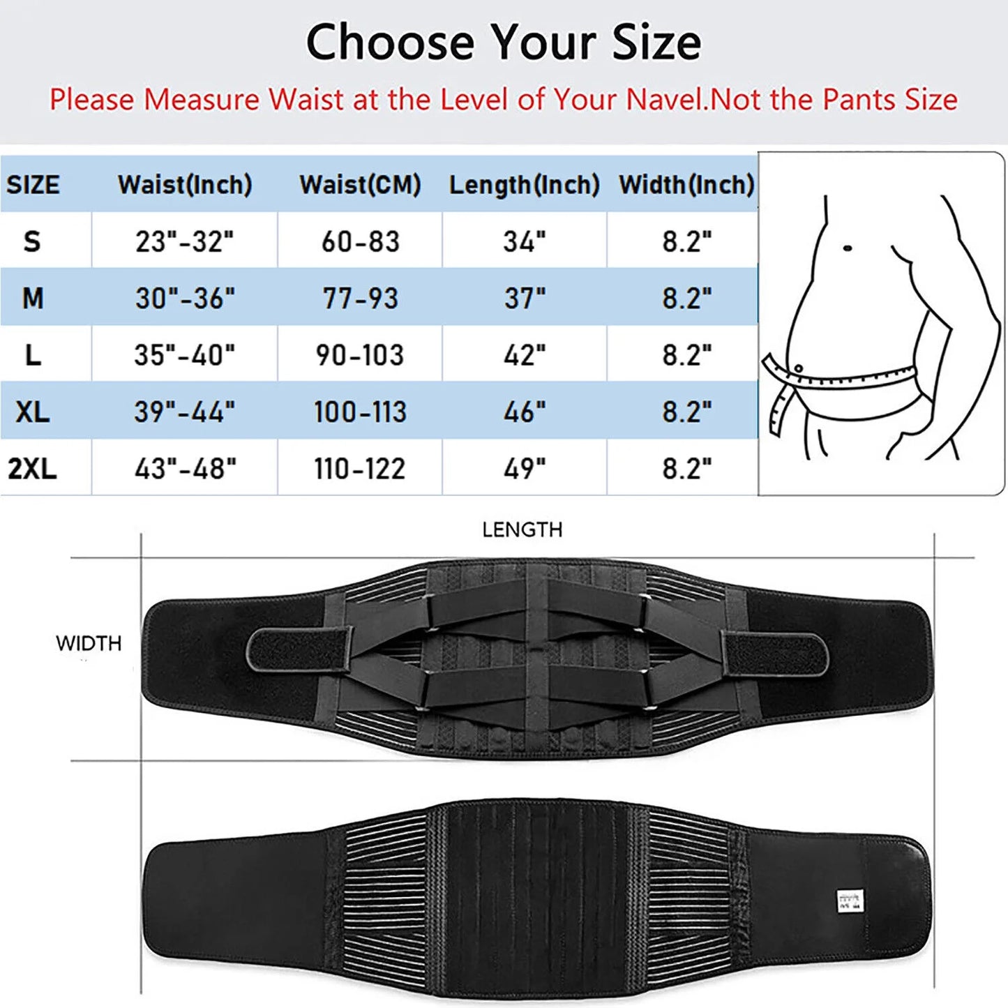 Back Brace for Lower Back Lumbar Support