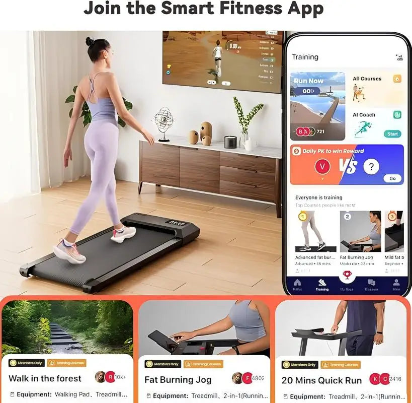 Superun  2-in-1 Home/Office 2.5 HP Walking Treadmill
