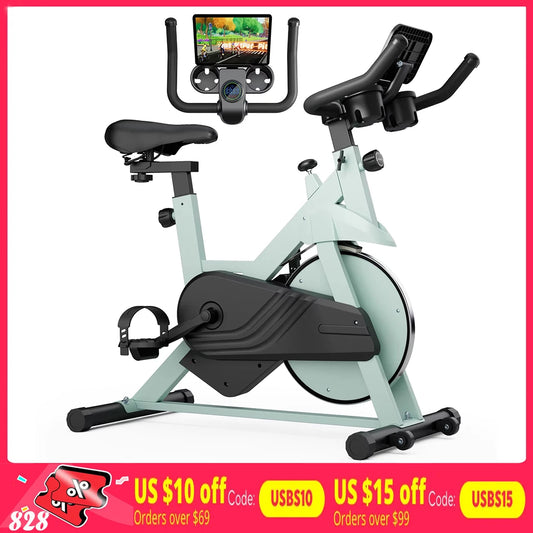 32-Level Magnetic Resistance Stationary Bike Low Noise