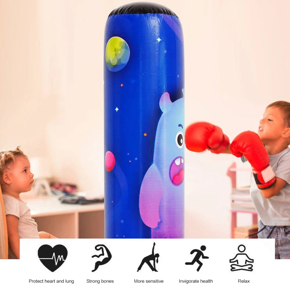1.2M/1.6M Inflatable Boxing Bag Tumbler Standing Sandbag