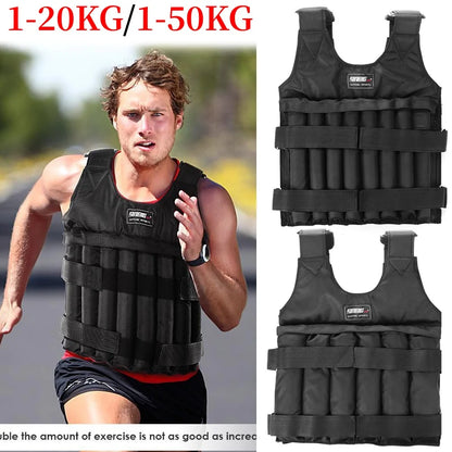 Durable Loading Weighted Vest 50kg Adjustable Weight