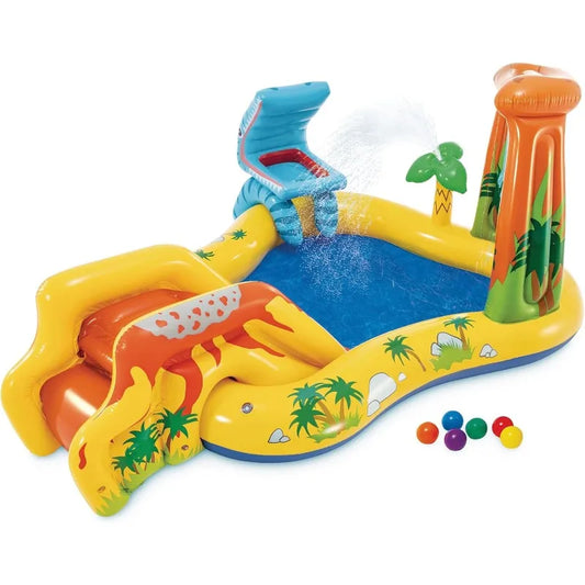 Inflatable Dinosaur Play Center Outdoor Water Park
