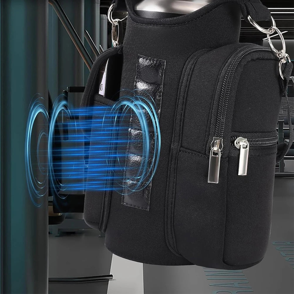 Magnetic Gym Bag Crossbody Water Bottle Pouch
