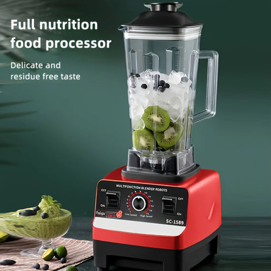 110V Red Food Processor, Ice Crusher, Multifunctional Appliance