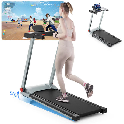 3.0HP Treadmill with 5% Incline Folding Handles LCD Screen 300lbs