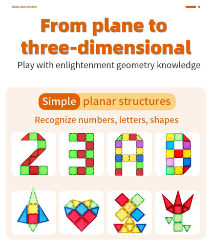 Romboss Magnetic Building Blocks, Sheet Construction set