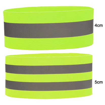 1-10PC Reflective Bands Elastic Armband Wristband Ankle