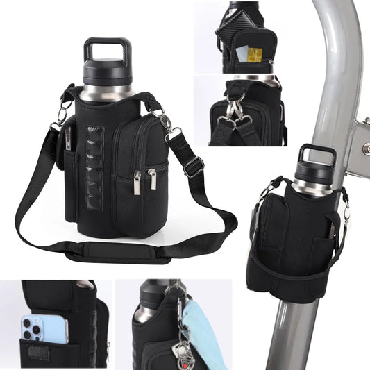 Magnetic Gym Bag Crossbody Water Bottle Pouch