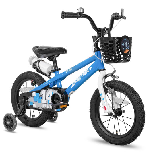 JOYSTAR 12 14 16 18 20 Inch Kids Bike with Light Up Training Wheels