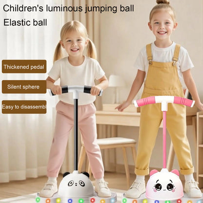 LED illuminated bouncing ball balance and coordination