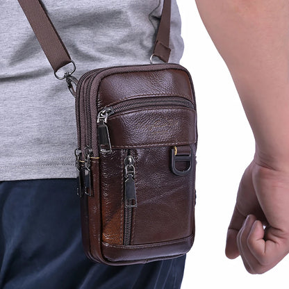 Men Leather Weatherproof Crossbody Bag/Shoulder Bag