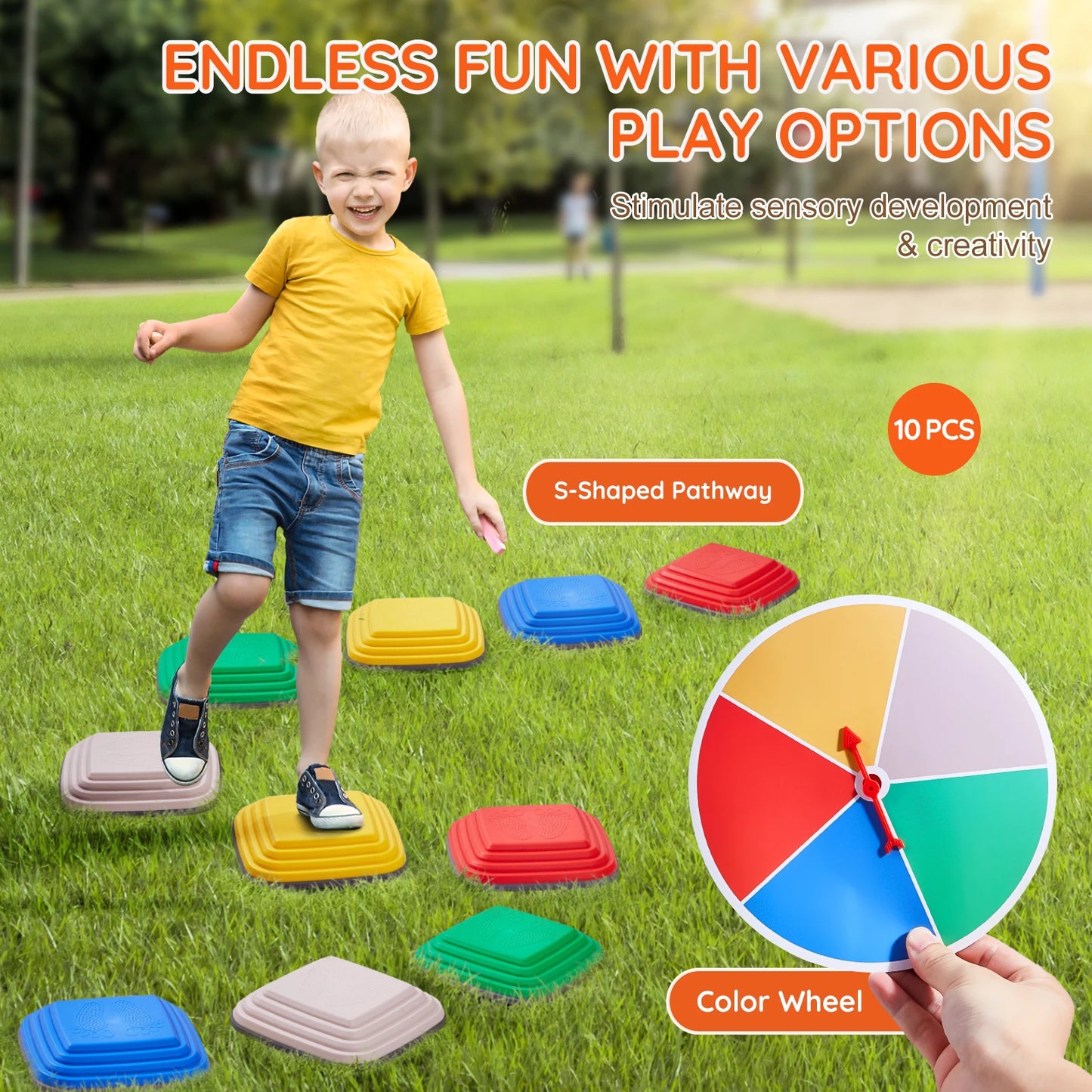 10PCS Balance Training Stepping Stones Toddlers Sensory Coordination