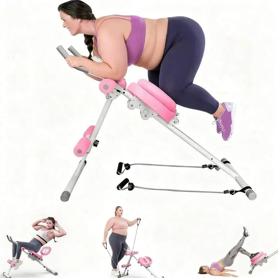 Adjustable Ab Trainer Machine With LCD Monitor