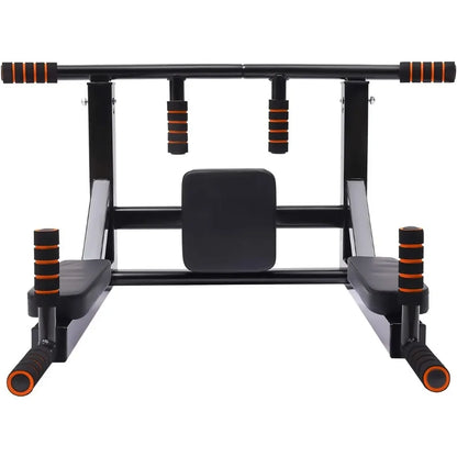 Multi-grip Wall Mount Pull-up Bar Dip Station