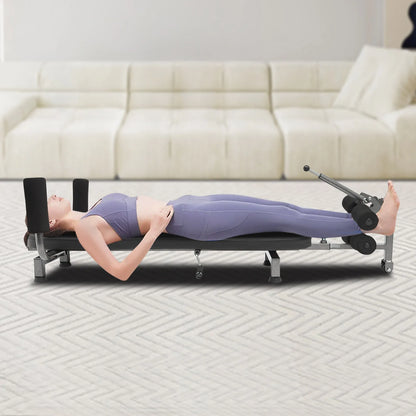 Gravity Inversion Bench - Adjustable Back Stretcher & Fitness Trainer for Spinal Decompression, Core Workouts & Home Gym