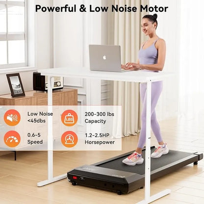 Superun  2-in-1 Home/Office 2.5 HP Walking Treadmill