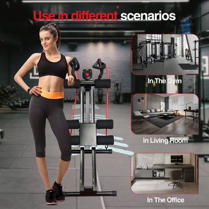 Foldable Ab Machine 440lbs LCD Display