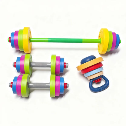 Kid Dumbbell Fitness Weightlifting Barbell Kettlebell Adjustable