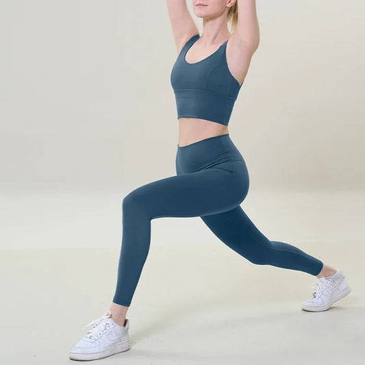 2 Piece Sports set Fitness High Waist Pants