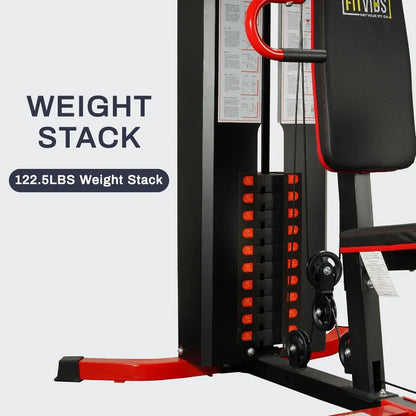 Workout Equipment with Leg Press, Pulley System