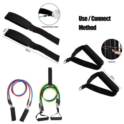 11pcs/set Fitness tension ropes